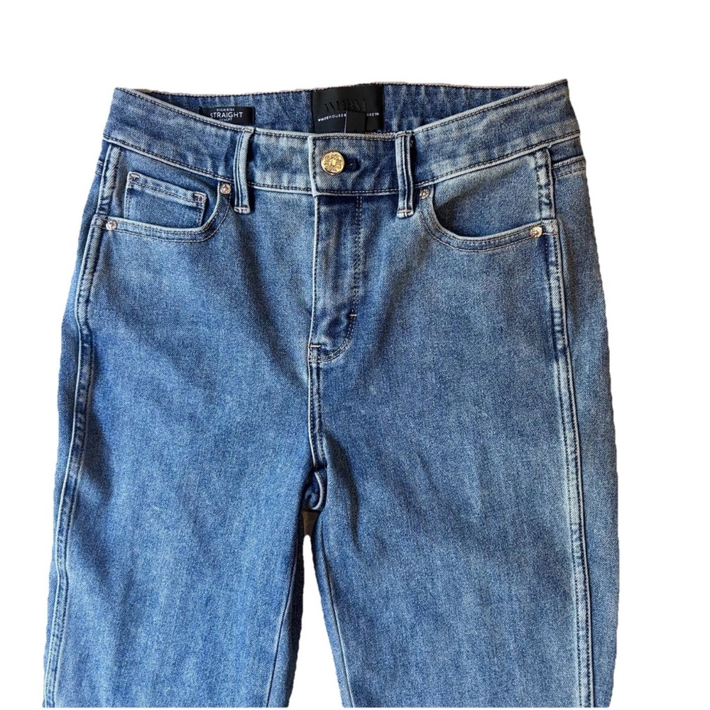 White House Black Market Blue High Rise Jeans - Picture 8 of 8